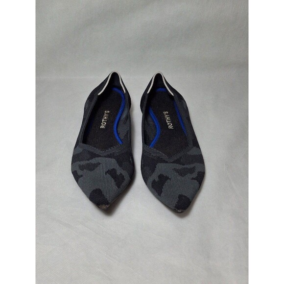 Rothy’s “The Point” in Gray Camouflage, Women's 9 - Picture 2 of 9